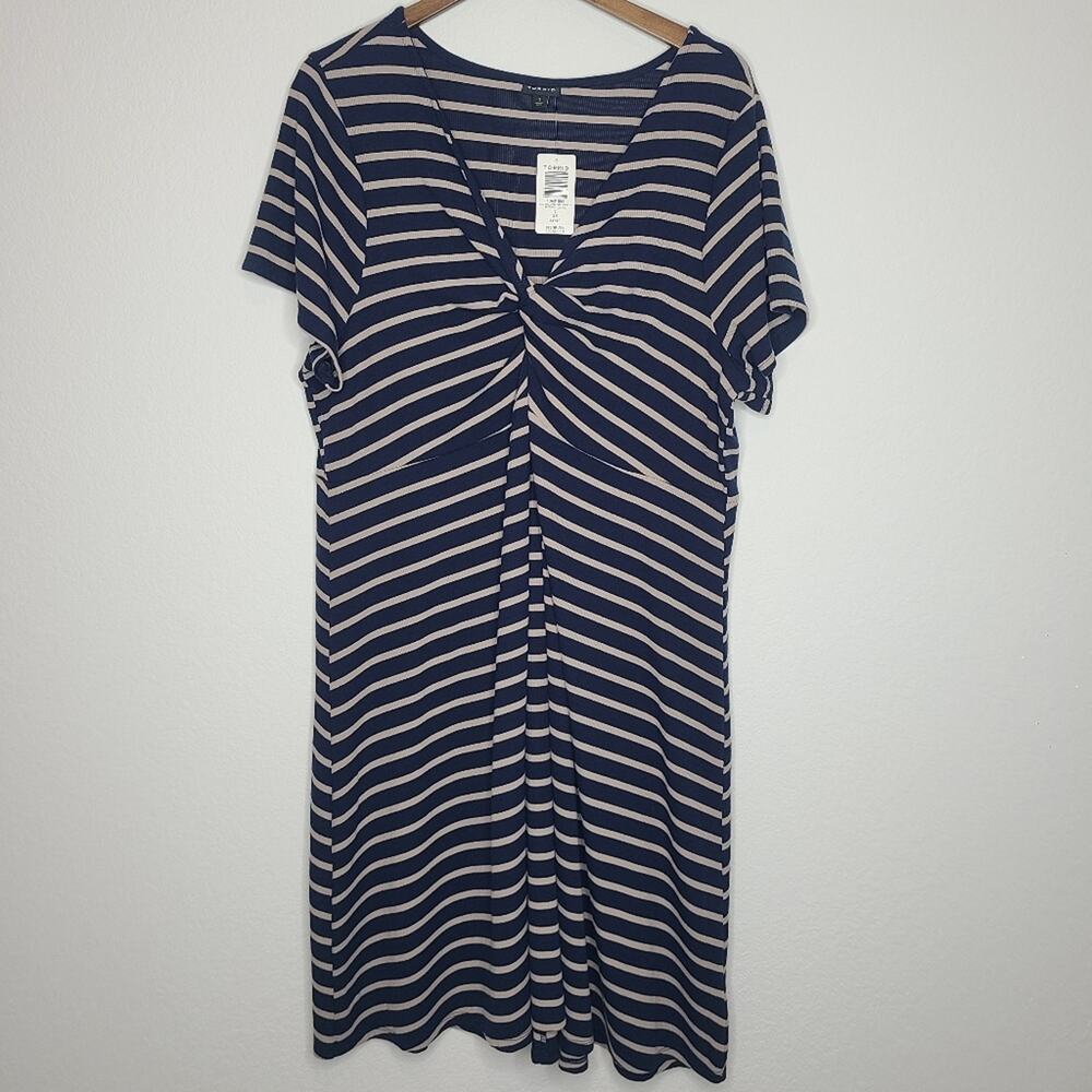 Torrid Mini Rib Knit Twist Front Skater Dress New with Tags 3 Plus